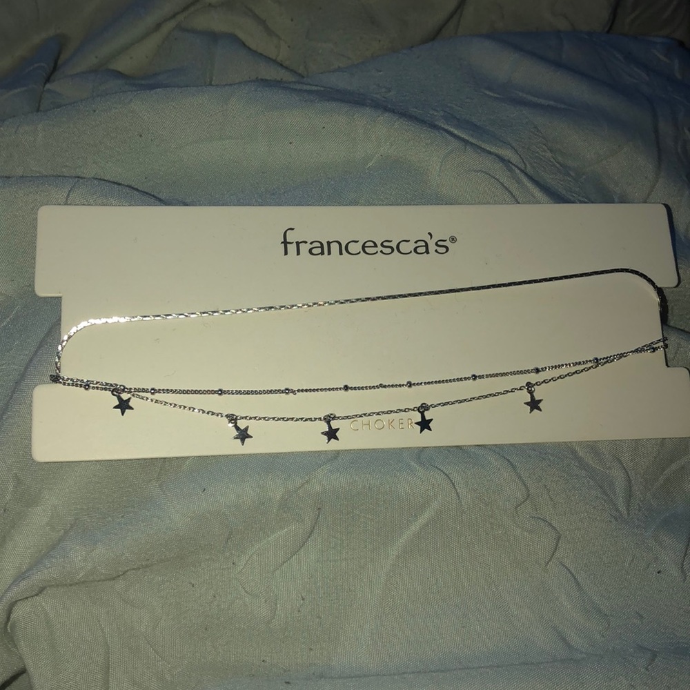 silver star choker + 2 silver chokers